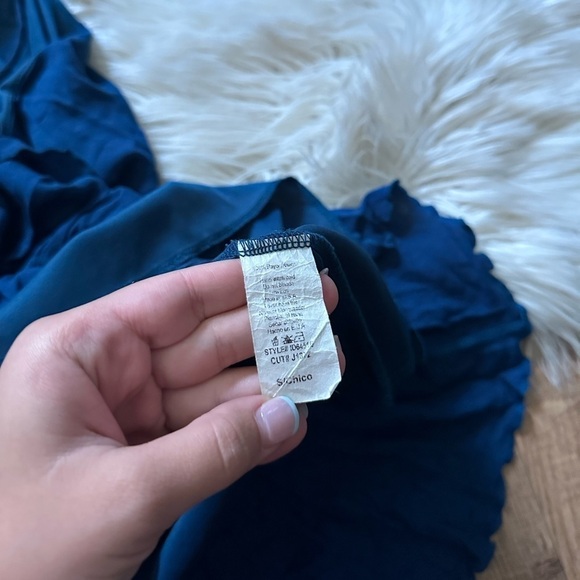 LULU’S Let It Flow Navy Blue Dress - Picture 4 of 4